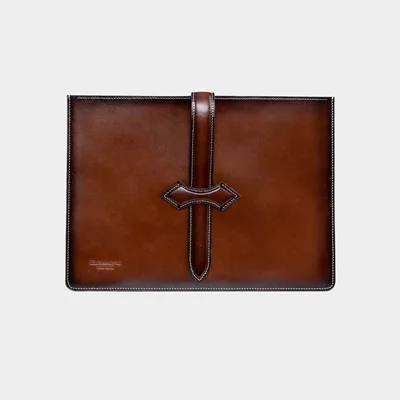 کیف کلاچ چرمی دستدوز
